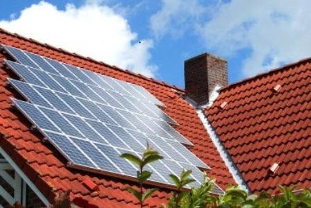 Painéis solares.