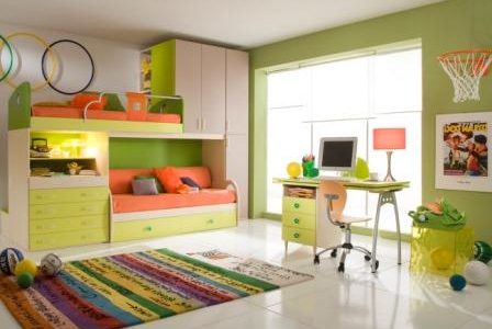 Decoração de quarto de criança.