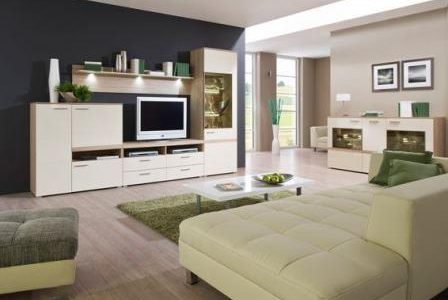 Decoração de sala de estar moderna.