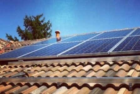 Painéis solares.