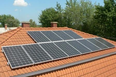 Painéis solares.