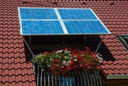 Painéis solares.
