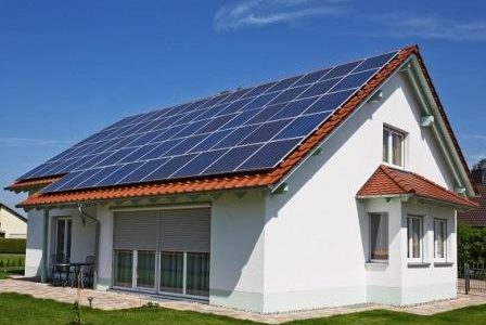 Painéis solares.