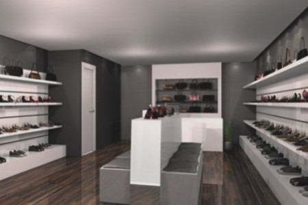 Remodelação de loja de calçados.