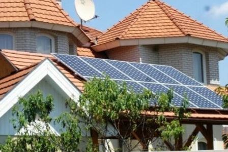 Painéis solares.