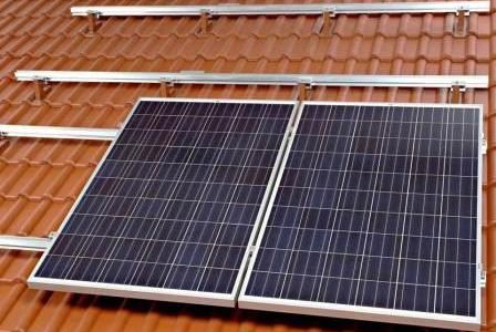 Painéis solares.