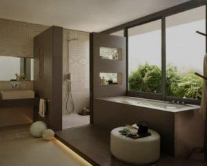 Decoração de casas de banho com banheira