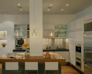 Decoração de cozinha luz baixa