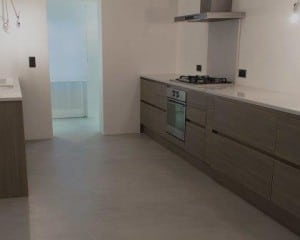 Microcimento pavimento de cozinha