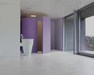 Pavimento de microcimento e cimento afagado