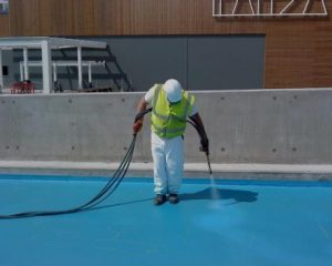 Trabalhos de impermeabilização de terraços