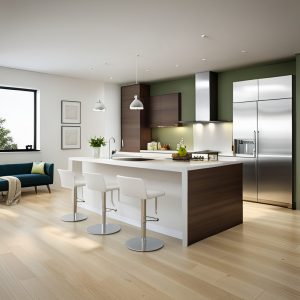 Remodelações de casas - cozinha com ilha